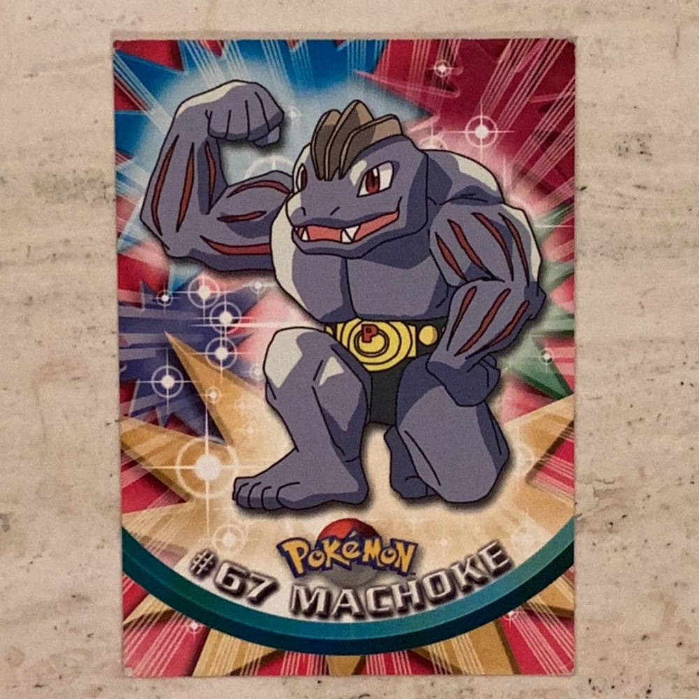Machoke 1999 Pokemon Card 67 Topps TV Animation Edition #67